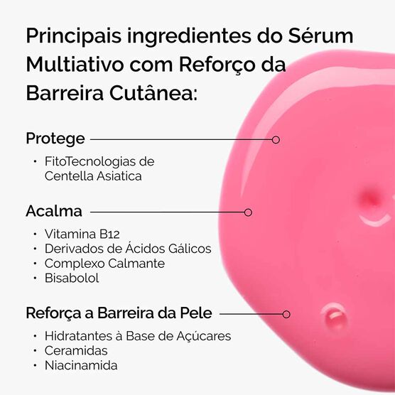 Kit com Chaveiro The Ordinary Soothing Barrier Support S&eacute;rum